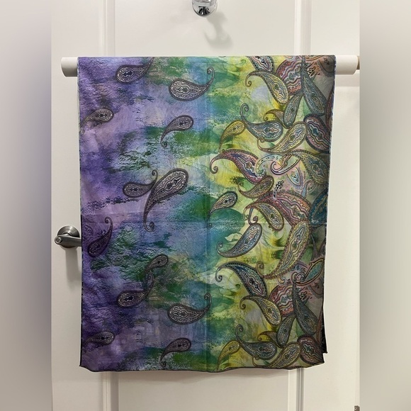 Firenze Italia Reversible Silk Scarf - Picture 4 of 5